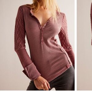 We The Free Twisted Cable Cuff (Blush Tint)